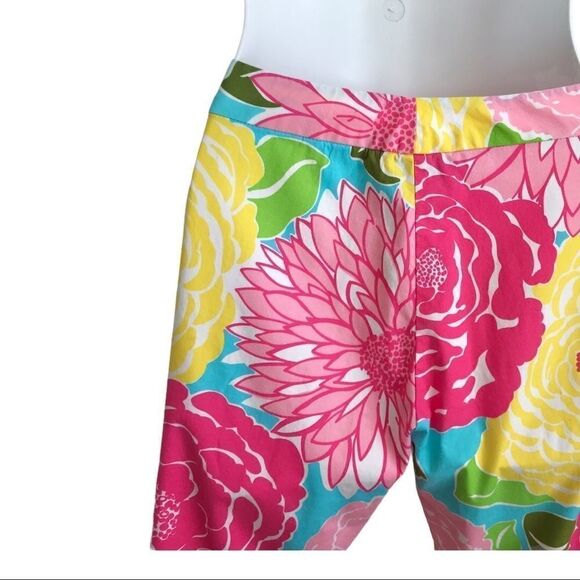 Lilly Pulitzer Floral Capris Vintage 1990s Size 4 - Picture 12 of 15